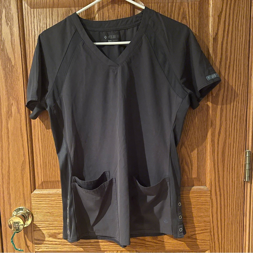 Med Couture Scrub Top Pewter
